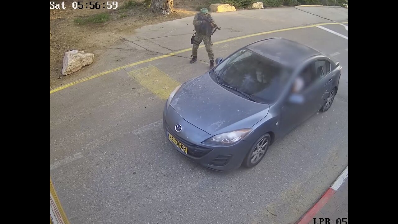 HAMAS MILITANTS AMBUSH CIVILIAN CAR🥷💥🚧🚙💥 🥷TO ENTER THROUGH ISREAL MAIN GATE🥷💥🚧🚙💥🥷🐚💫