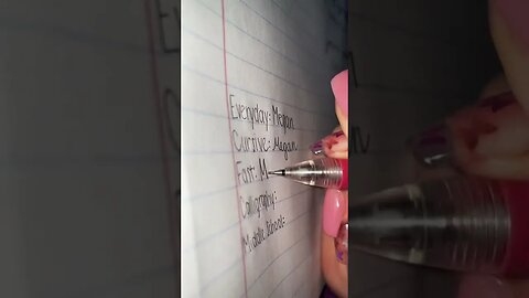 Handwriting Types tiktok writing stuff