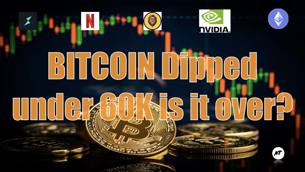 Bitcoin dipped under 60K is it over?