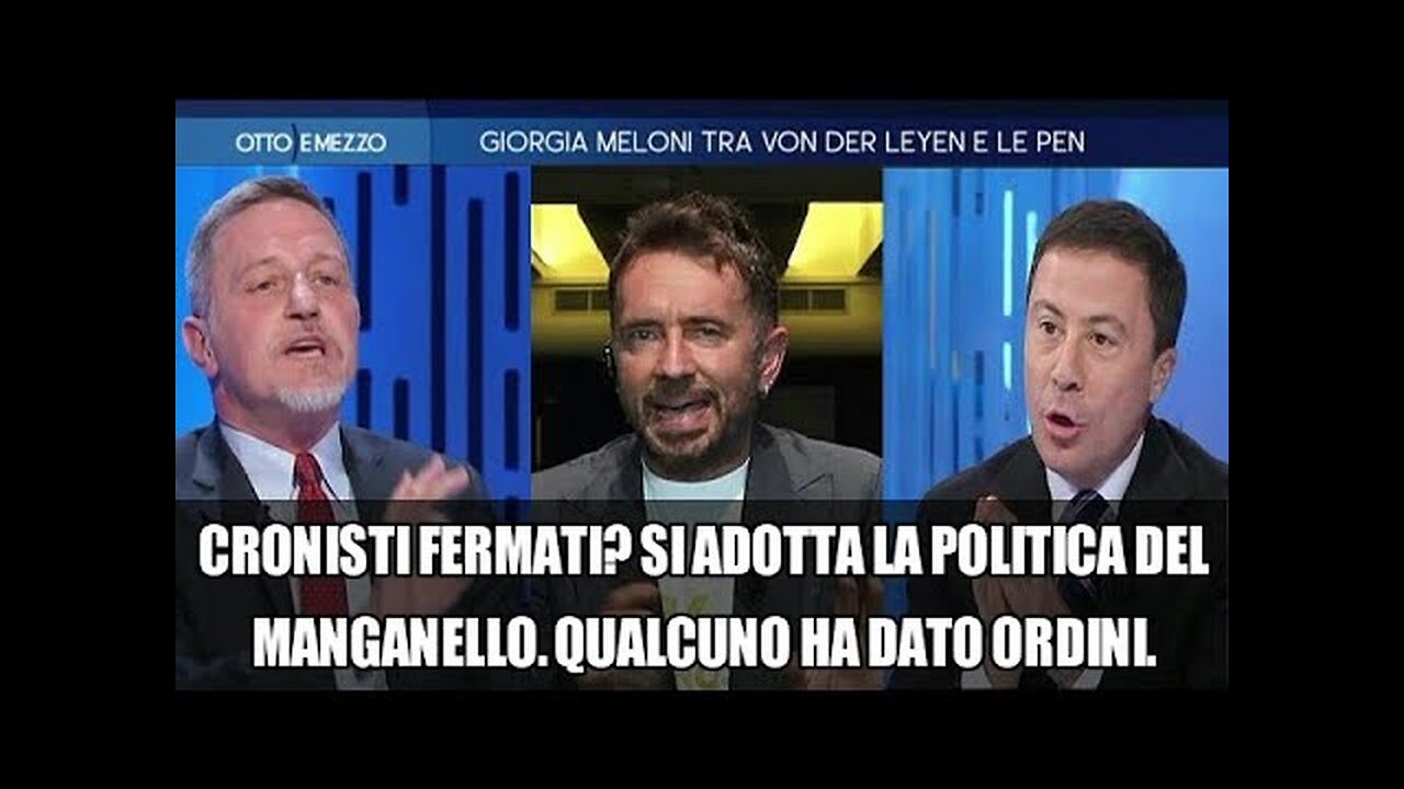 Reporter fermati,Scanzi e Giannini vs Bocchino:REGIA MASSONICO SIONISTA IN MERDALIA💩DOVE TUTTI I POLITICI SONO SCHIAVI E I CAMERIERI DEI BANCHIERI,MERDALIA💩UN PAESE DI MERDA DI POLITICI CORROTTI E UN POPOLO D'IDIOTI