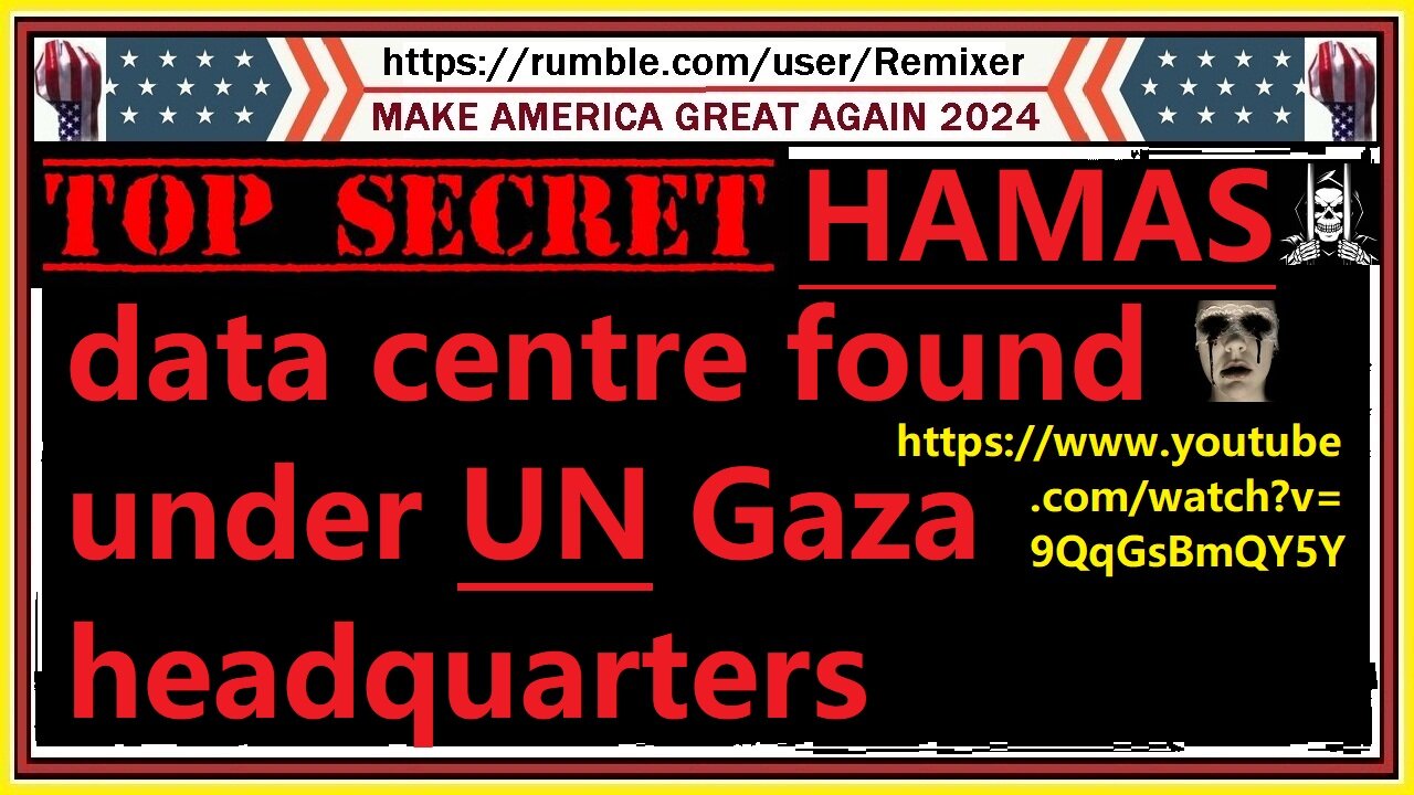 TOP SECRET HAMAS data centre found under UN Gaza Headquarters