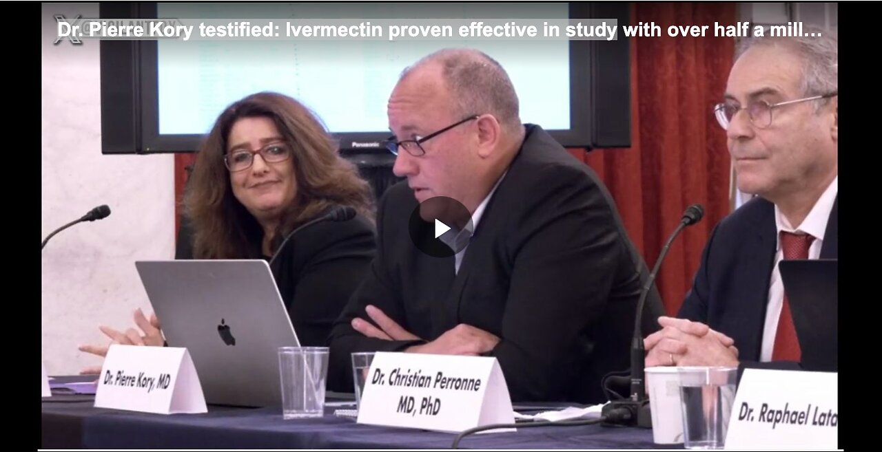 Dr. Pierre Kory testified: Ivermectin proven effective in study