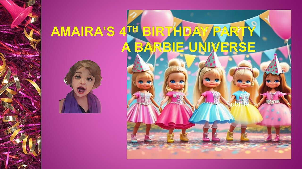 Amaira’s 4th birthday party: A Barbie universe