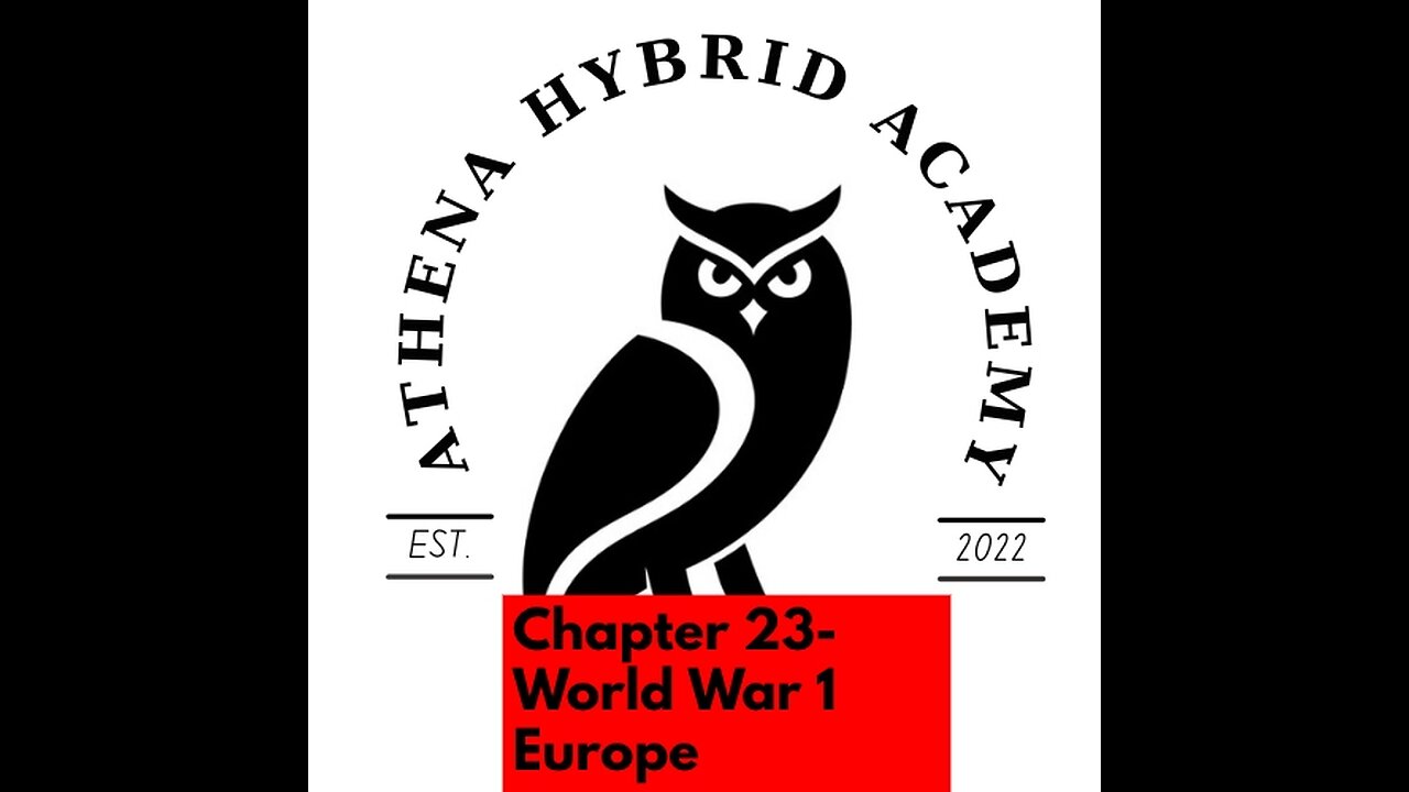 Chapter 23- World War 1 Europe