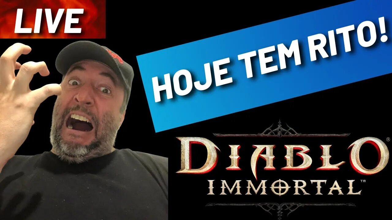 (LIVE) Diablo Immortal - VOU JOGAR RITO HOJE!