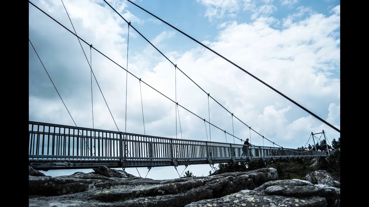 DANGEROUS BRIDGE 5,000 FT IN THE MOUNTAINS