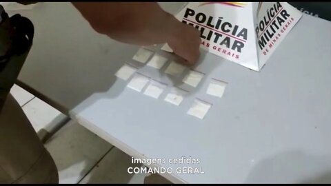 Cocaína apreendida dentro de casa de shows no Vila Bretas em Gov. Valadares