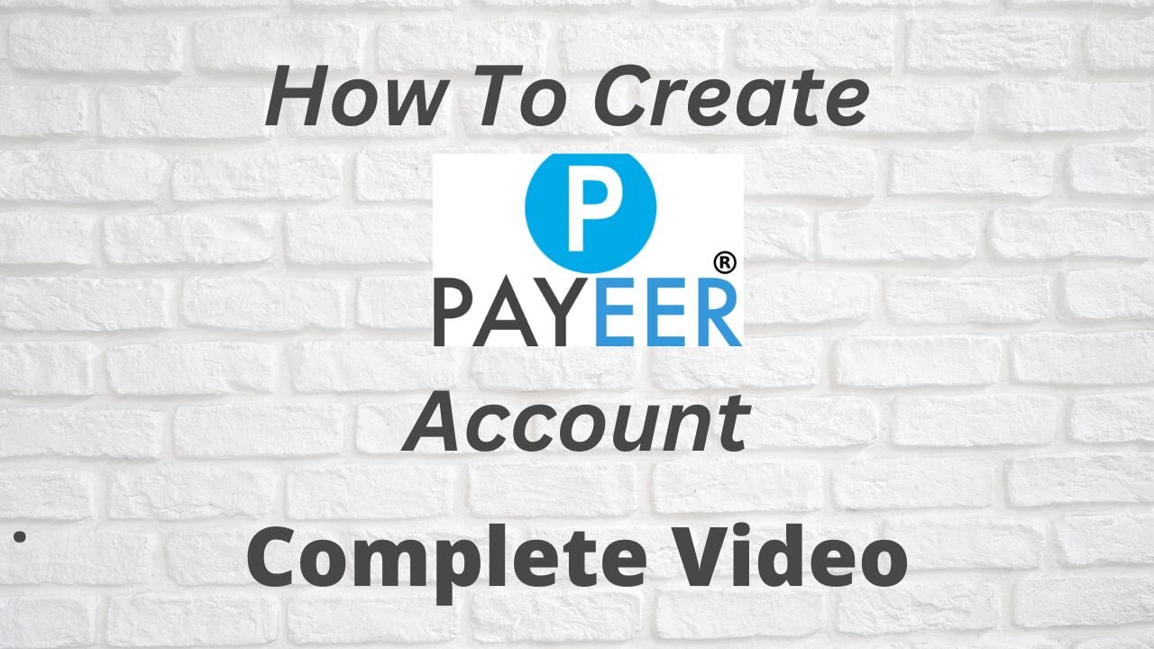 how to create payeer account | payeer account full detail video