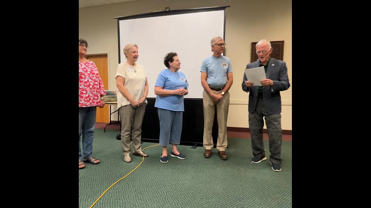 Mayor Rohan Installs Audobon Society Officers