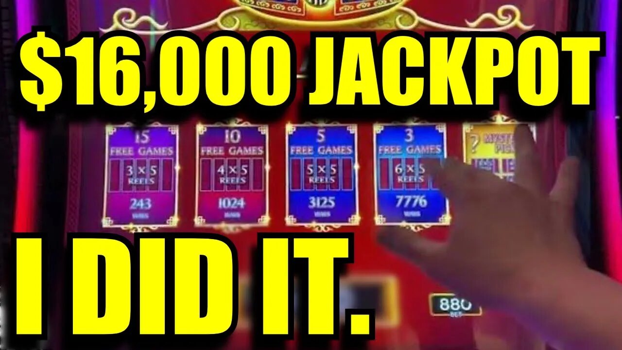 MASSIVE $16,000 HAND PAY JACKPOT | BIGGEST PAYOUT | HIGH LIMIT SLOTS | DANCING DRUMS