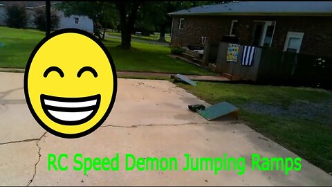 RC Speed Demon In Drive way Jumping Ramps Part 4