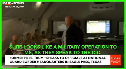 More proof the military answers to the commander in chief. Do you see Biden anywhere in this video??