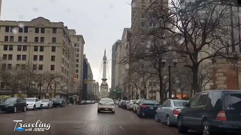 Exploring Downtown Indianapolis | Peaceful City Drive Experience