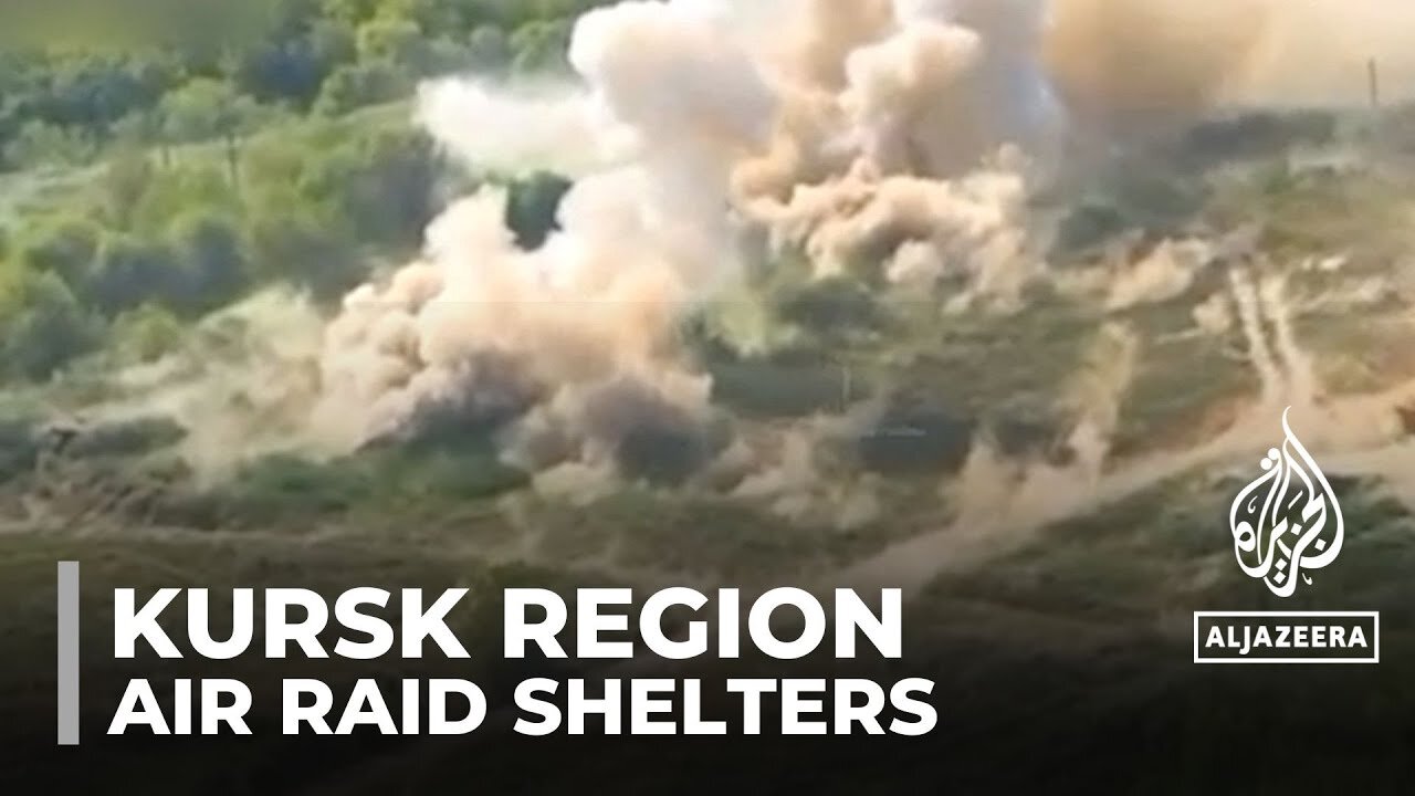 Air raid shelters in Russia's Kursk region are being built amid fighting with Ukrainian forces