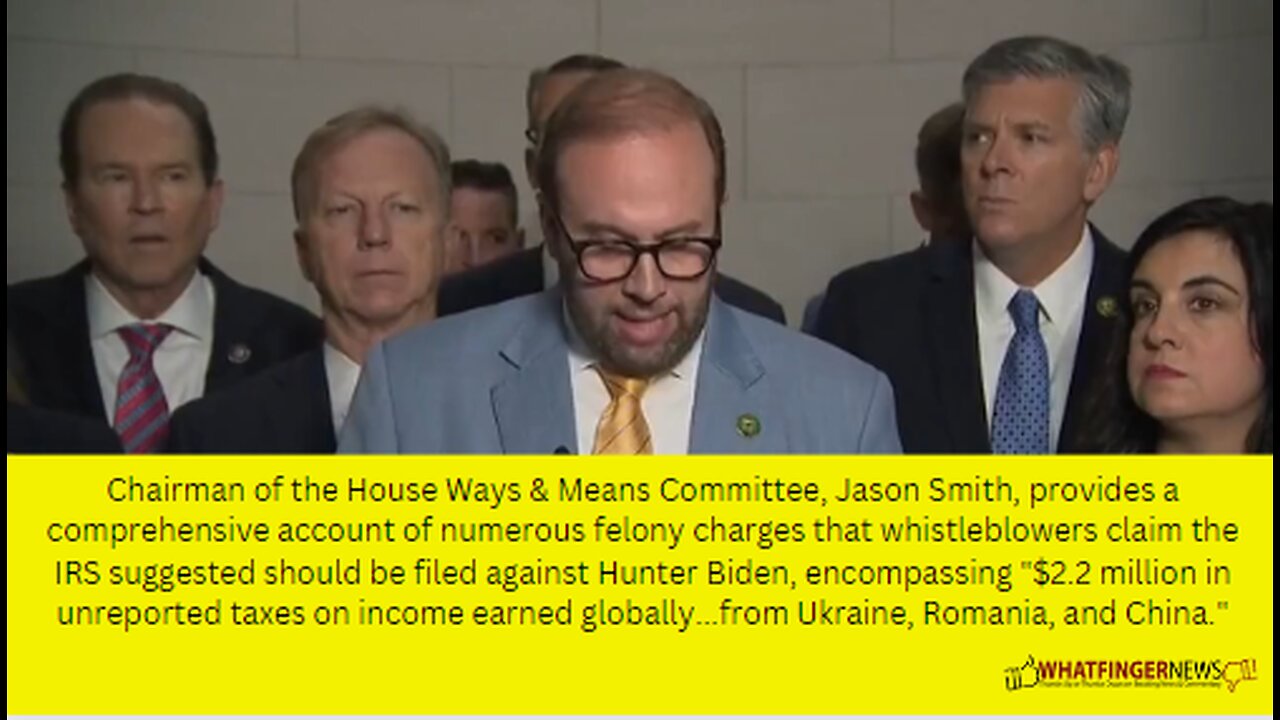 Chairman of the House Ways & Means Committee, Jason Smith, provides a comprehensive account