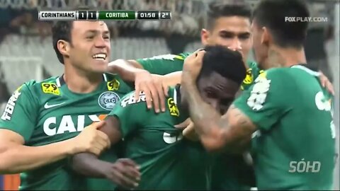 Os Gols do Jogo Corinthians 2 x 1 Coritiba Brasileirão 07 11 2015