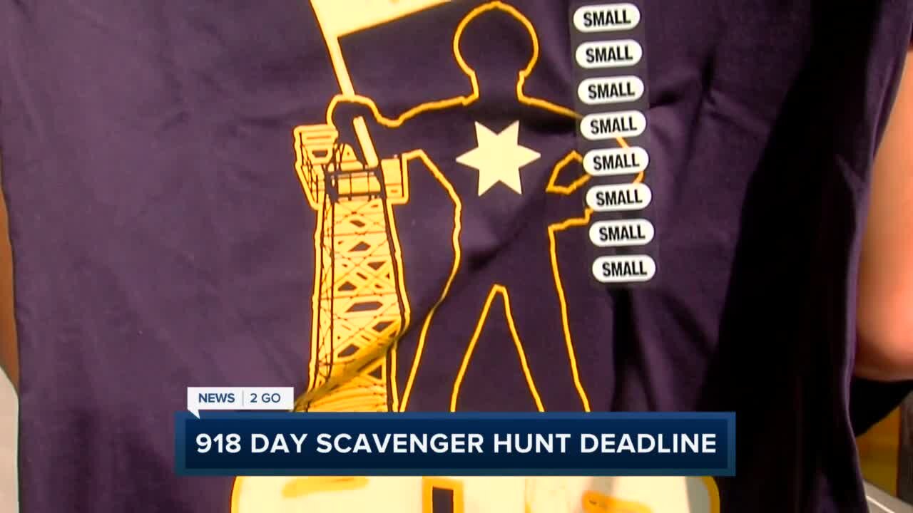 918 Day scavenger hunt deadline