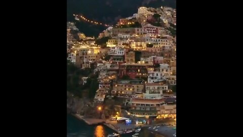 Positano at night