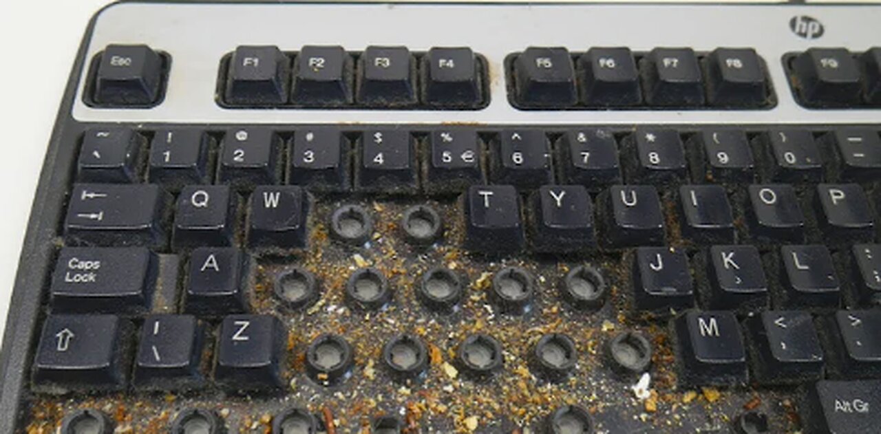 SATISFYING I ASMR Cleaning The Dirtiest Keyboard