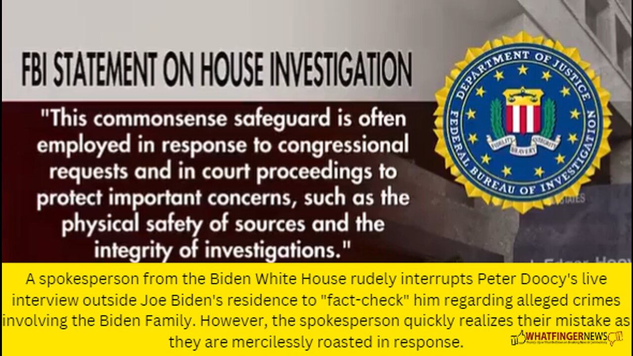 A spokesperson from the Biden White House rudely interrupts Peter Doocy's live interview