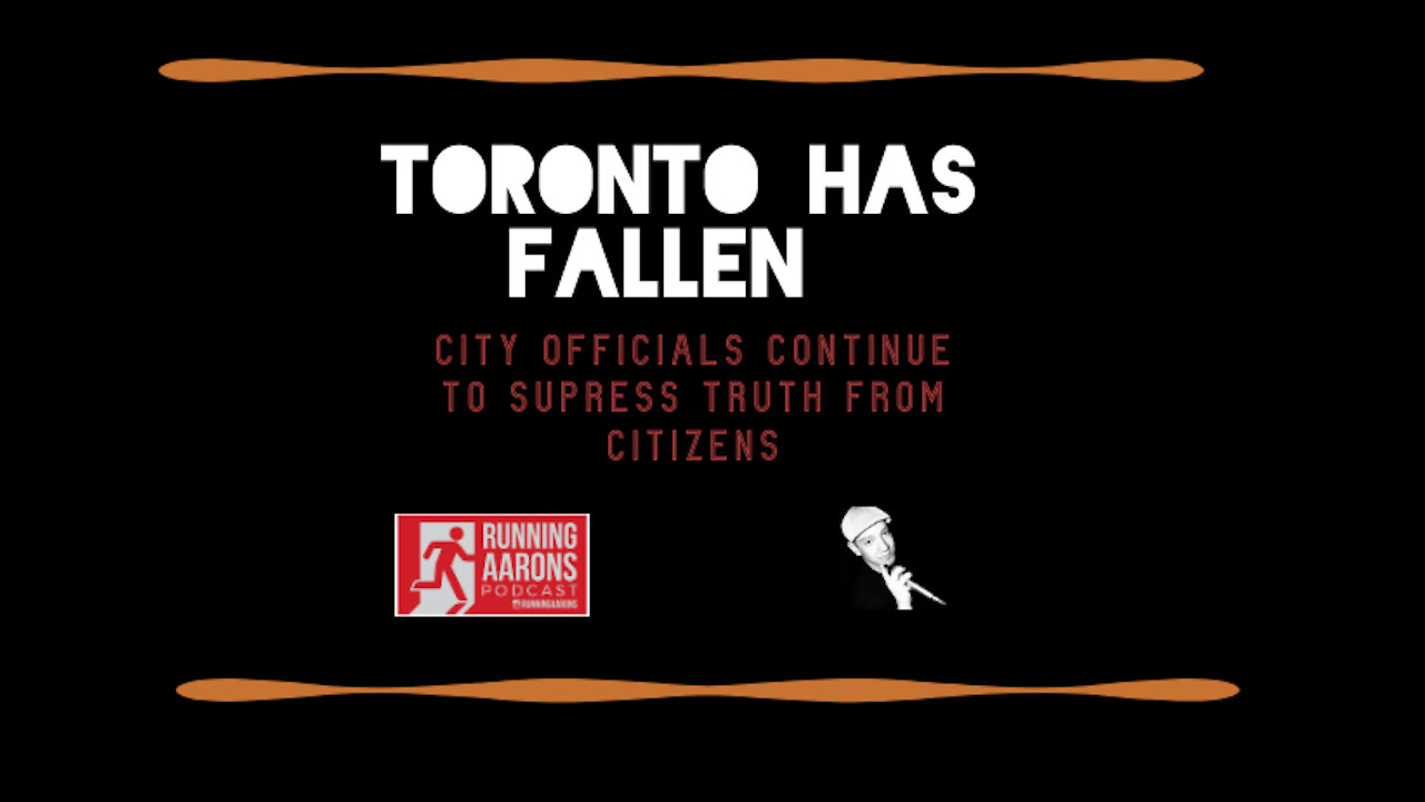 TORONTO HAS FALLEN - Mayor Tory Shows his True Colours with Latest Virtue Signal