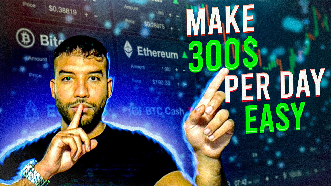 New simple method to make $300 a day trading cryptocurrency - for beginners