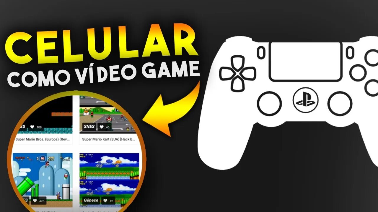 Como TRANSFORMAR SEU CELULAR em um VÍDEO GAME (Sem Apps!)