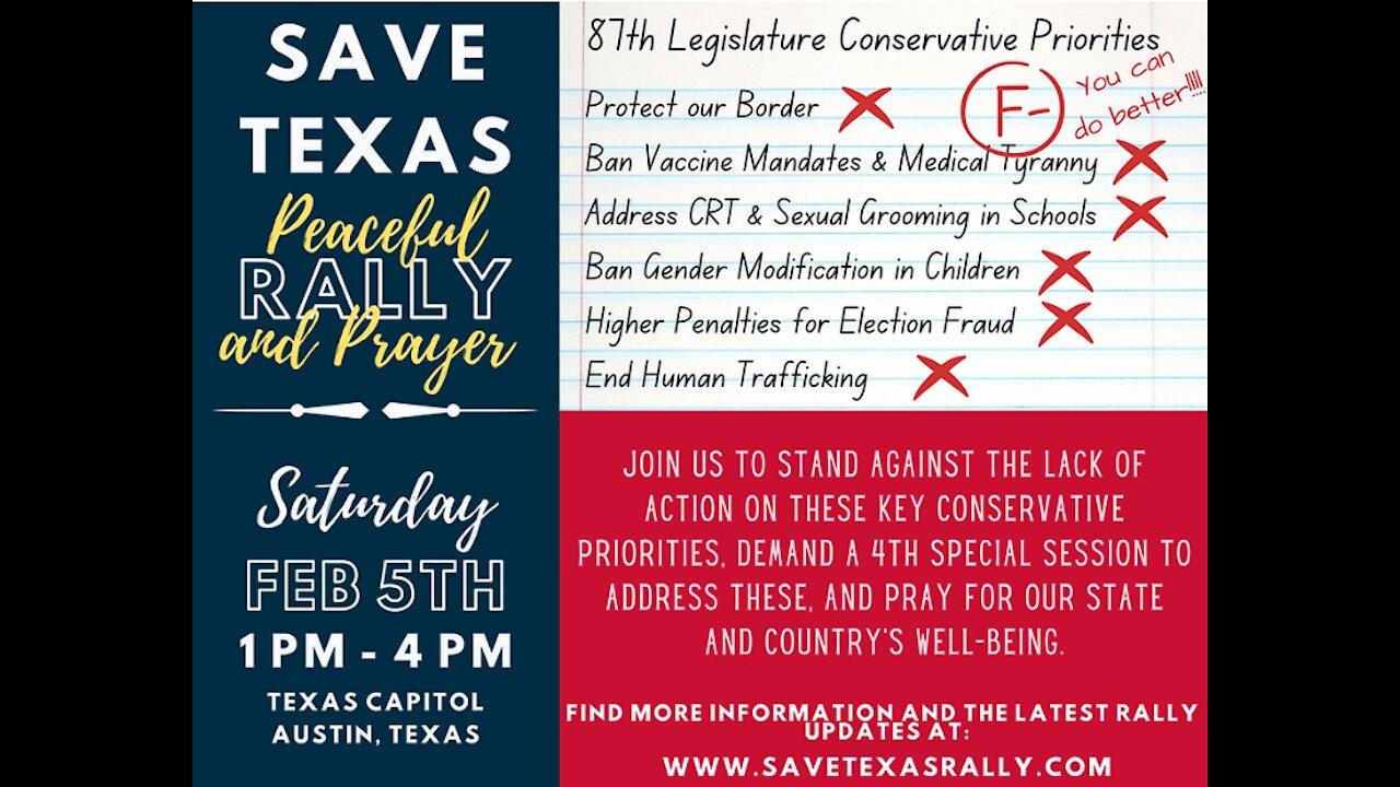 Save Texas Rally: RISE UP!