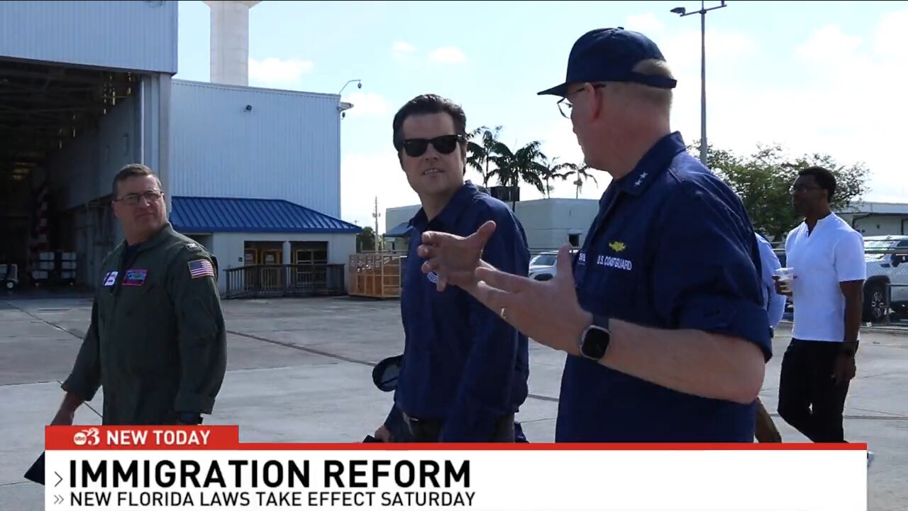 Gaetz Met the U.S. Coast Guard in Florida to See the Effects of the Surge of Illegals