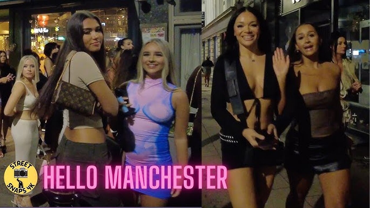 🇬🇧 Manchester SATURDAY NIGHTLIFE FULL WALKING TOUR (4K UHD)