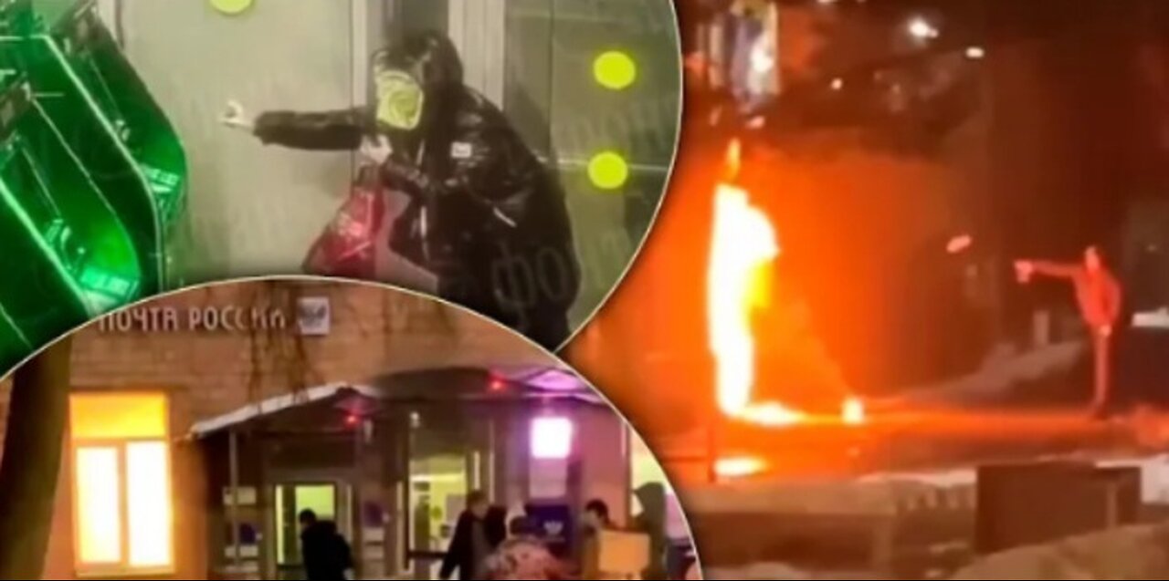 Government facilities, police vehicles were set on fire in Russia’s Moscow and St. Petersburg cities