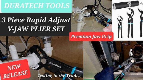 DURATECH TOOL Heavy Duty 3PC Push Lock Plier set (First Look New Release)