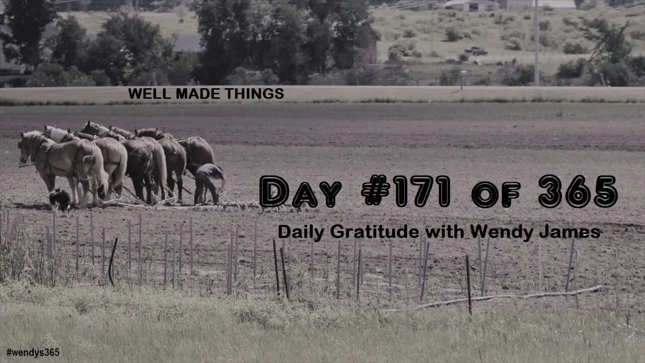 Grateful For Things Well Made