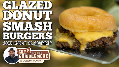 Glazed Donut Smash Burgers