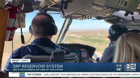 ABC15 gets bird's eye view of SRP's reservoir system