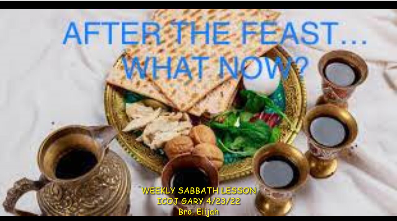 AFTER THE FEAST… WHAT NOW?