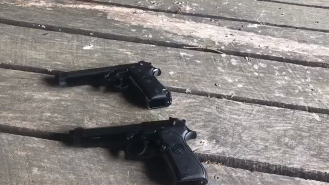 Beretta 92S and Beretta 92FS magazine release comparison