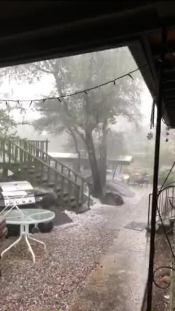 Hail in Prescott captured by Jody K