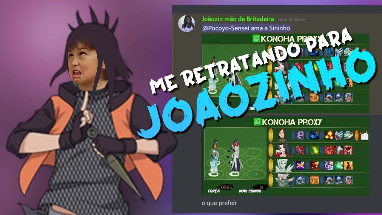 Errei a comp do Joãozinho mas me retratei