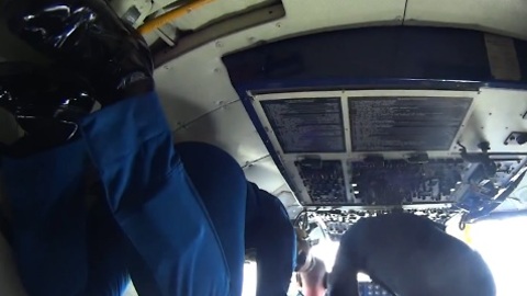 Cockpit View During 'Zero G' Conditions