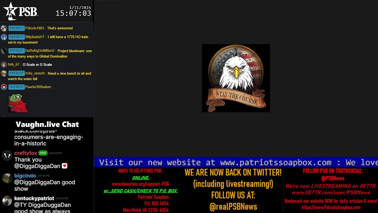 2024-01-11 15:00 EST - The PATRIOTski Tavern: