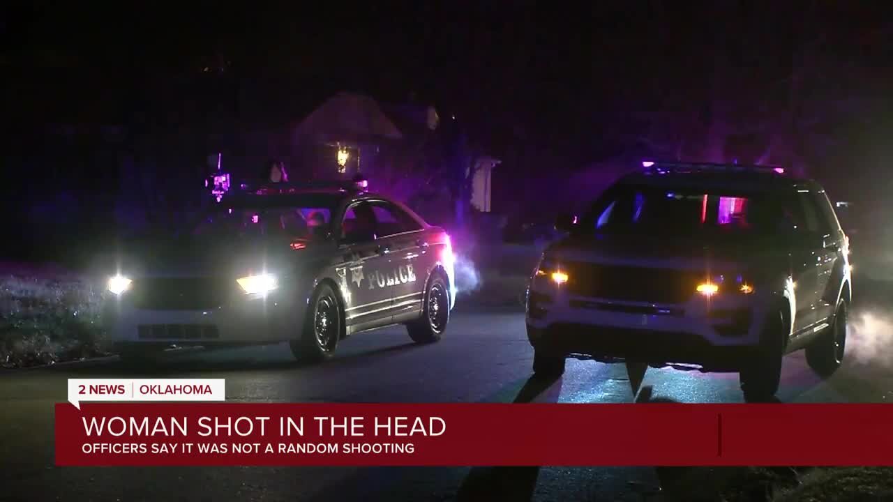 Woman shot in the head