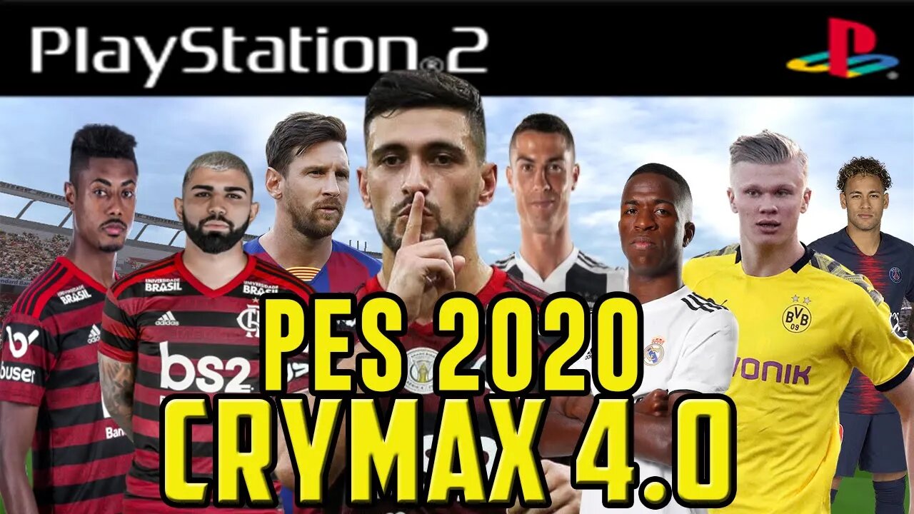 PES 2020 PS2 100% ATUALIZADO ( FLAMENGO X RIVER PLATE )