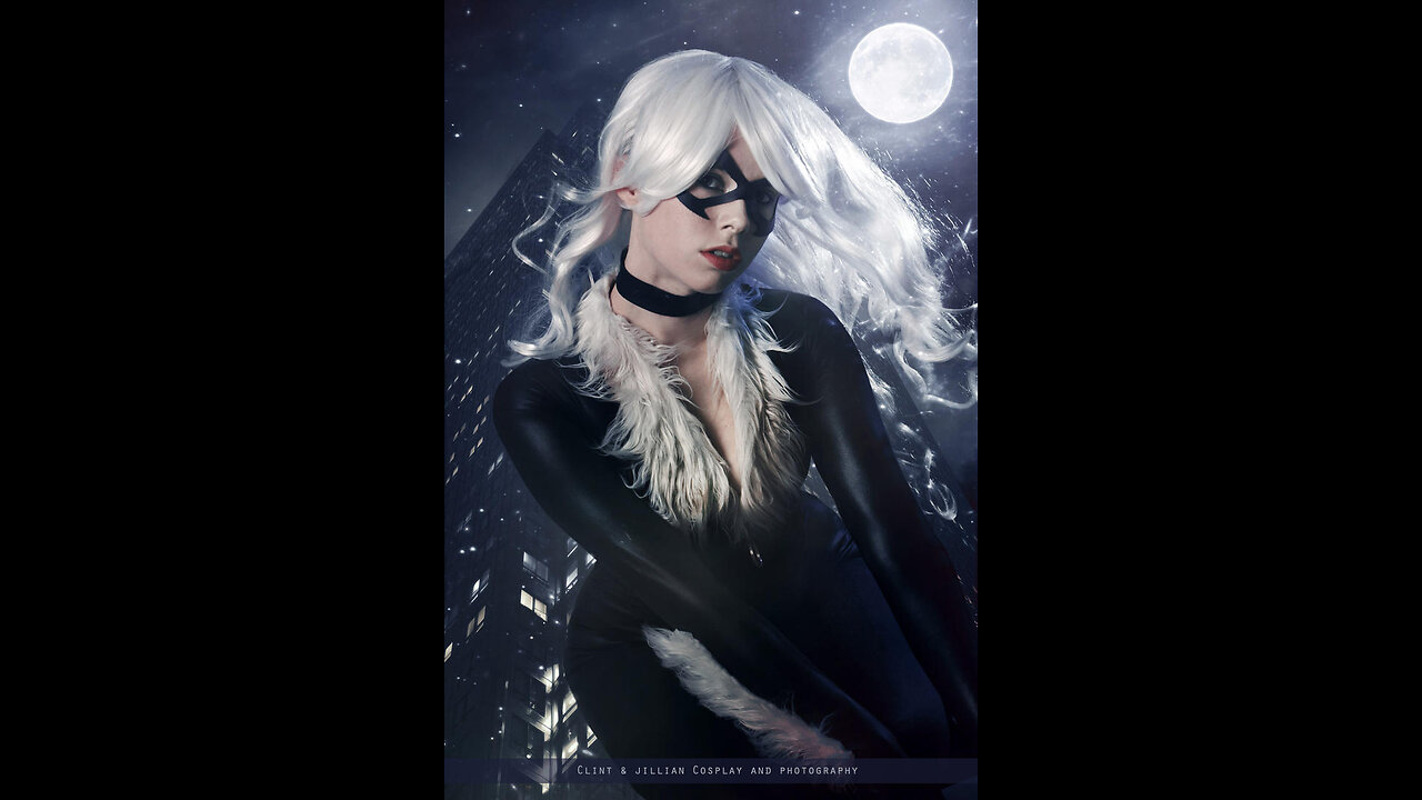 Black cat cosplay