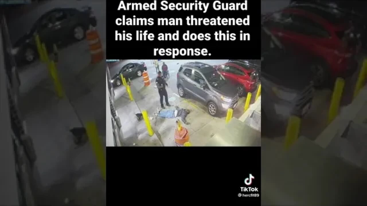 Chicago Armed Security Officer Punches Man who allegedly verbally threatened him. Thoughts?