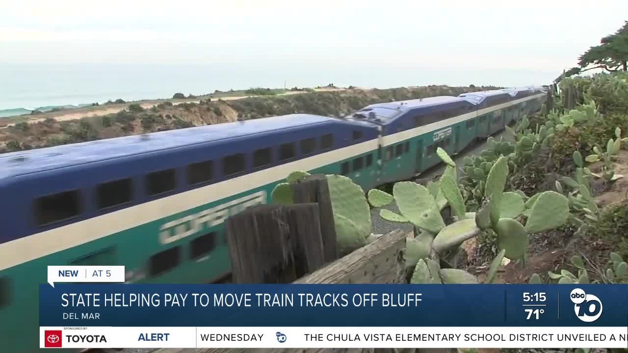 State sends $300 million to help begin the planning process to move train tracks off Del Mar Bluffs