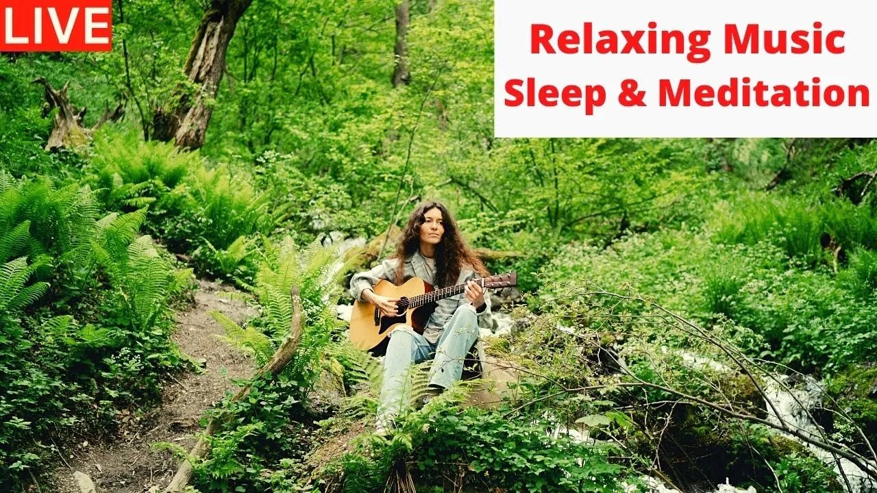 Relaxing Music 24/7 Live Stream Acoustic Guitar Piano Sleep Stress Relief Music Spa Meditation Yoga