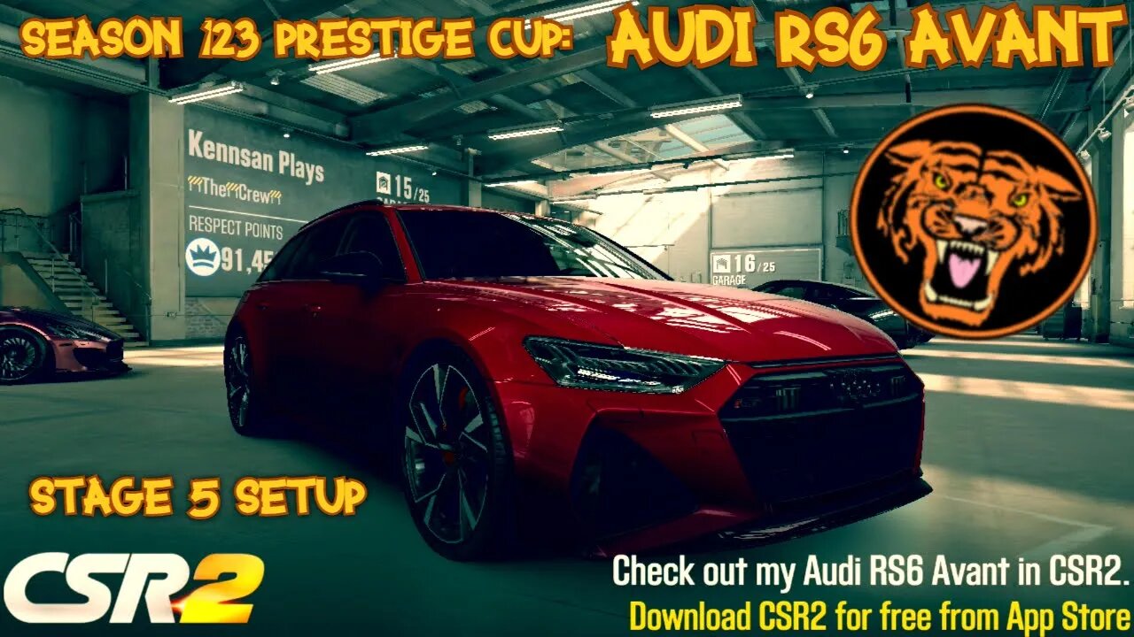 CSR2: Season 123 Prestige Cup Car: The Audi RS6 Avant - Stage 5 Setup