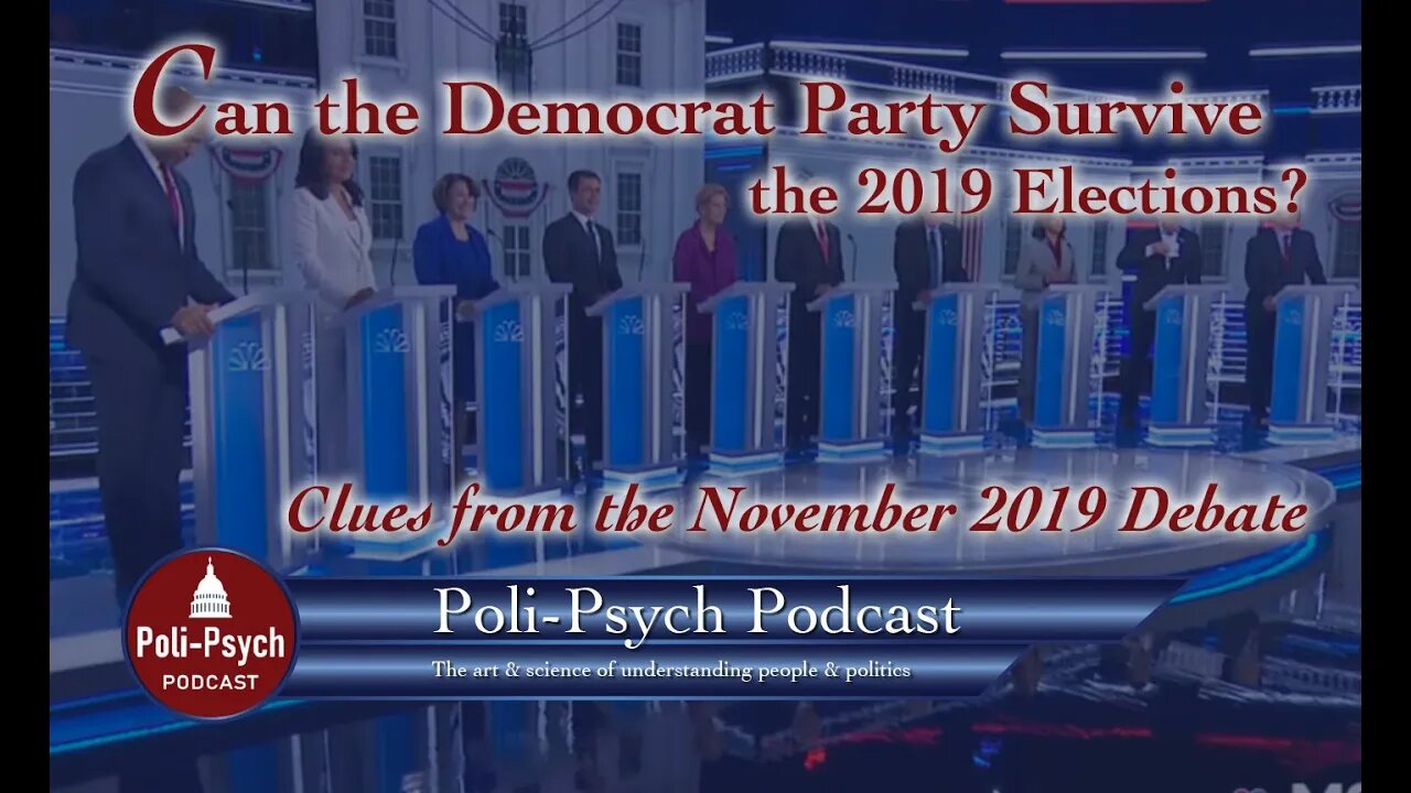 Dem Debates November 2019: Will the Democrat Party Evolve or Perish?