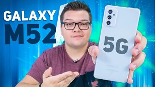 Galaxy M52 5G | UM DOS MAIS VENDIDOS NA BLACKFRIDAY! SUPER CUSTO BENEFÍCIO? Unboxing e Impressões!
